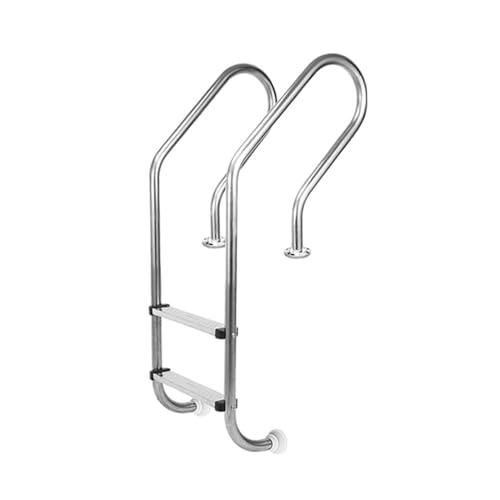 Escalera para piscina de acero inoxidable 2 peldaños miniatura 1