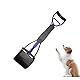 SHENGYIG 45 cm Hundekotsammler aus Kunststoff, hundekotgreifer Schwarz, Elegant und Faltbar, Ergonomischer Hundekotgreifer, Praktisch für Hunde- und Katzenkot