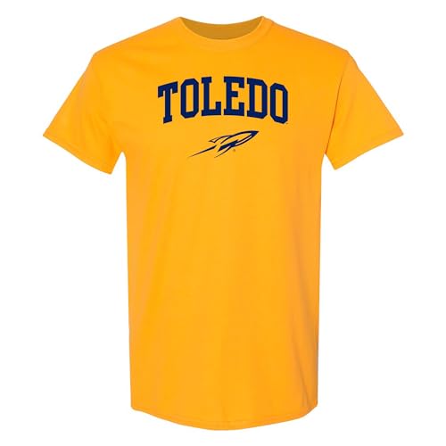 UGP Campus Apparel Toledo Rockets Arch Logo T-Shirt - Large - Gold