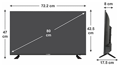 Image of Hyundai 80 cm (32 inches) HD Ready LED TV ATHY32HDB18W (Black)