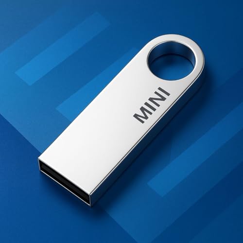 Image of 4GB-128GB, Mini Metal USB Flash Drive, Silver, USB 2.0 Interface, High Speed Data Transfer, Keychain Design, Corporate Gifting, 1Pc, Bulk Customizable (32, GB)