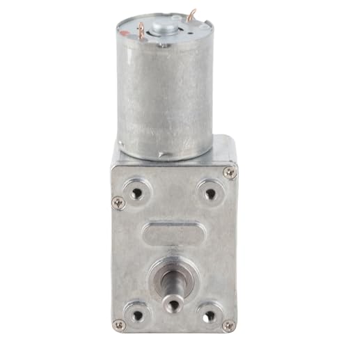 FTVOGUE DC 12V Reduktionsmotor 100RPM Reversible Turbo-Schneckengetriebemotor mit Drehmoment