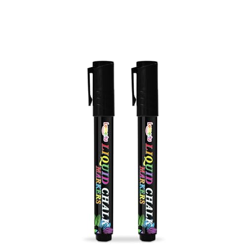 LEMEITU Rotuladores de tiza líquida de 6 mm con punta reversible para pizarra, letreros de pizarra, ventana de cristal, celebración de graduación, 15 mm