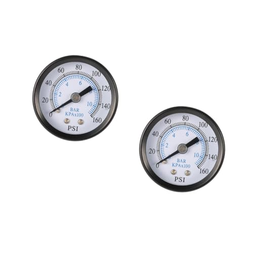 Manomètre métallique double échelle NPT Alipis pour air et eau x2