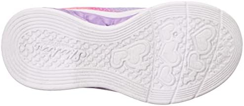 Skechers Kids Flutter Heart Lights-Simply Sneaker, Pink/Multi, 7 US Unisex Toddler | Image 3