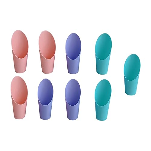 CAXUSD Pala de Plástico Pequeña para Jardín y Plantas Suculentas, Kit de 9 Piezas para Trasplante y Siembra en Macetas, Herramienta Manual para Jardinería en Casa, Color Aleatorio