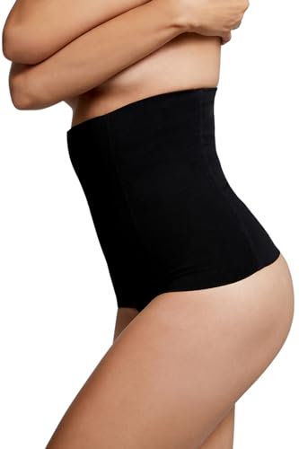BUMPSUIT Postpartum Waist Trainer for Women Lower Belly Fat, Seamless Elastic Fabric Pull Up Style Tummy Control Shapewear