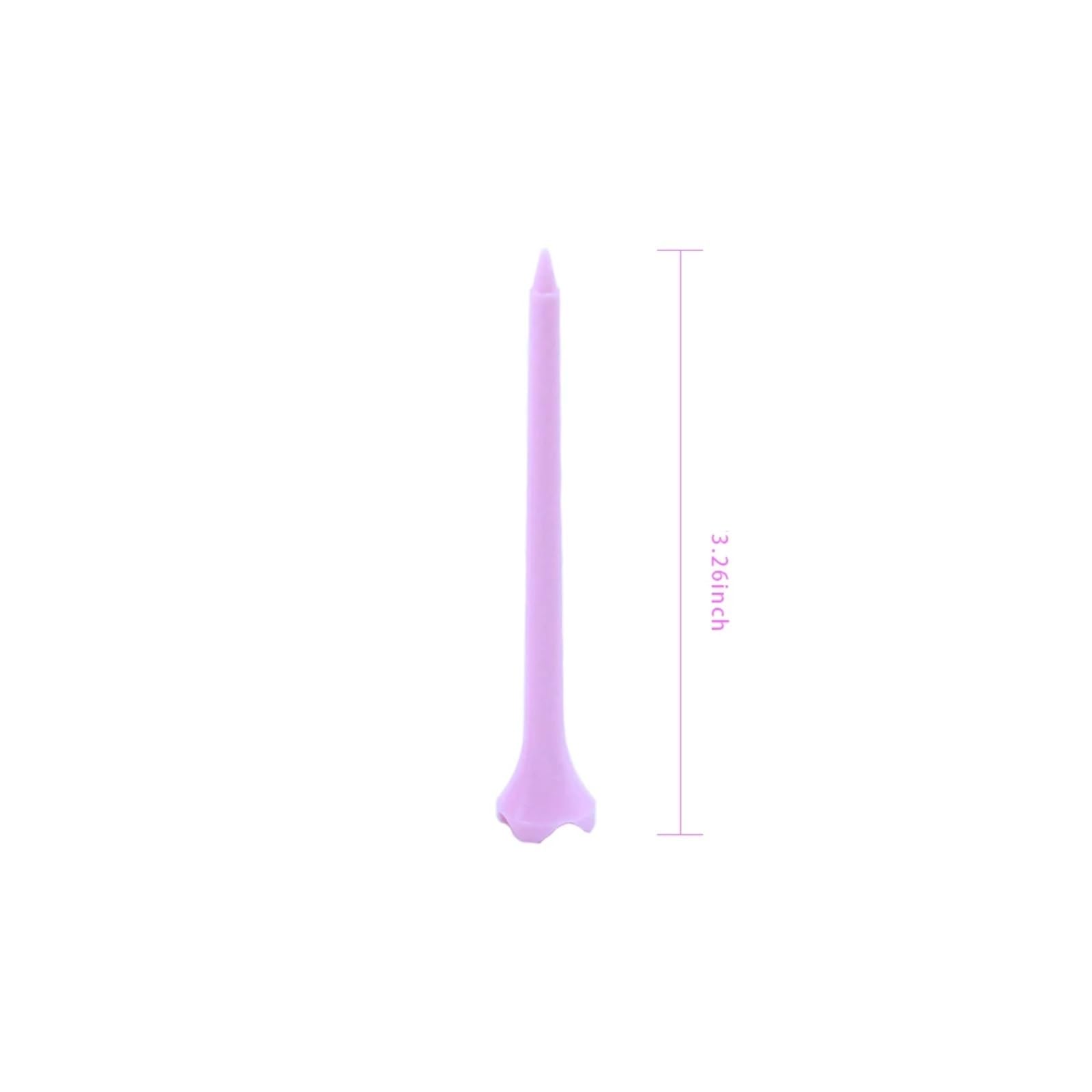 Golf Tee 50 Stück Kunststoff-Golf-Tees, tragbarer Golf-Tack, stabilere Golfball-Nägel, Tees, rosa, Golf-Trainingsball-Tee FüR Einen Idealen Abschlag
