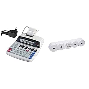 GENIE D69 Plus Weiß Druckender Tischrechner