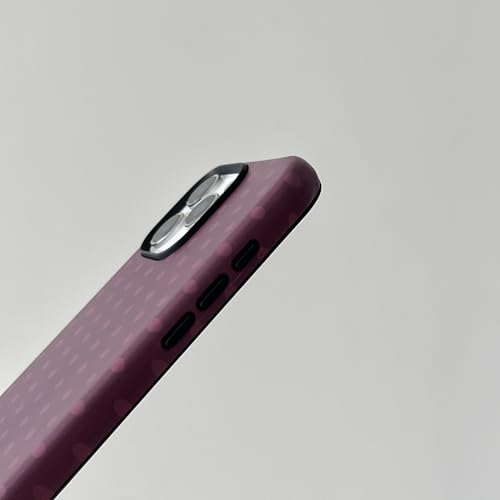 ZUDIISO Burgundy Polka Dot Phone Case for iPhone 14 Pro Max, Cute Retro Colorful Protective Cell Phone Case for Women Girls, Slim Shockproof Camera Cover (Burgundy, for iPhone 14 Pro Max) by ZUDIISO - Used condition - Image 5