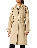  Marca Amazon - find. Gabardina Trench con Cinturón Mujer, Beige (Stone), 40, Label: M