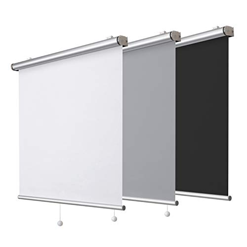 Tenda A Rullo Oscurante Termica 145x220 Cm - Bianco, Montaggio A Parete O Soffitto, Isolante E Privacy Totale - Foto 4