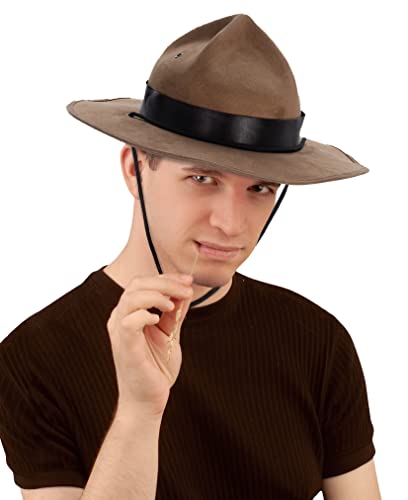 Forum Novelties Men's Hat-Brown Mountie Party Supplies, Standard 73653, Black