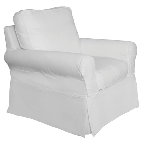 Sillón Plegable Tela Performance Blanco miniatura 1