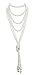 Cizoe 1920s Pearls Necklace Fashion Faux Pearls Gatsby Accessories Vintage Costume Jewelry Cream Long Necklace for Women(11B-knot Pearl Necklace2 + 59" Necklace1-white)