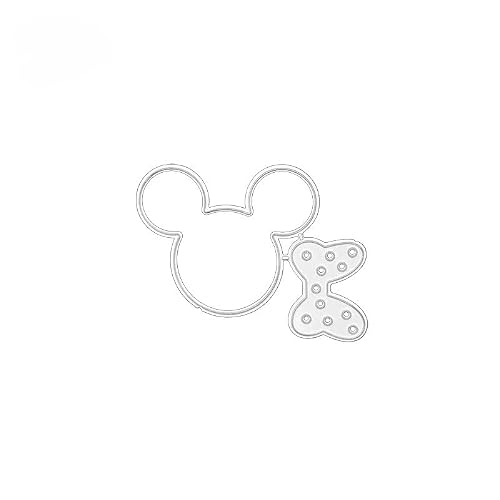 1 Pcs Mouse Head Metal Cutting Dies,Mouse Die Cuts,DIY Scrapbooking Artist Cutting Dies Stencil Template Molds for DIY Card Making Embossing Photo Decorative