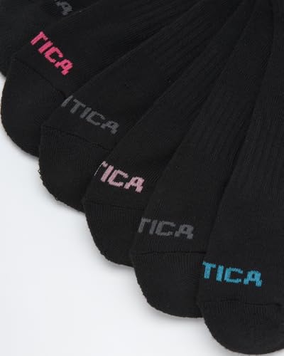 Image of Nautica Womens Quarter Socks Cushioned Moisture Wicking Socks, 12 Pack | Stretch Performance Dri-Motion Fabric, Cushioned with Arch Support, Breathable Mesh Panels, Quarter Cut, Shoe Size 4-10