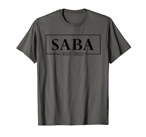Primera vez día del padre para la nueva Saba esperando Saba 2023 Camiseta