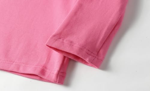 Image of Mud Kingdom Little Girls Long Sleeve Tee Shirts Soft Turtleneck Layering Pullover Slim Stretchy Tops