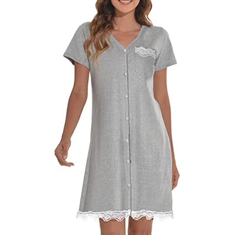 Camisón heekpek de algodón con botones y bolsillos Cover