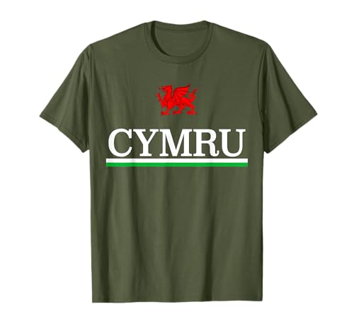 Cymru Y Ddraig Goch Welsh Shirt Red Dragon Of Wales Flag T-Shirt