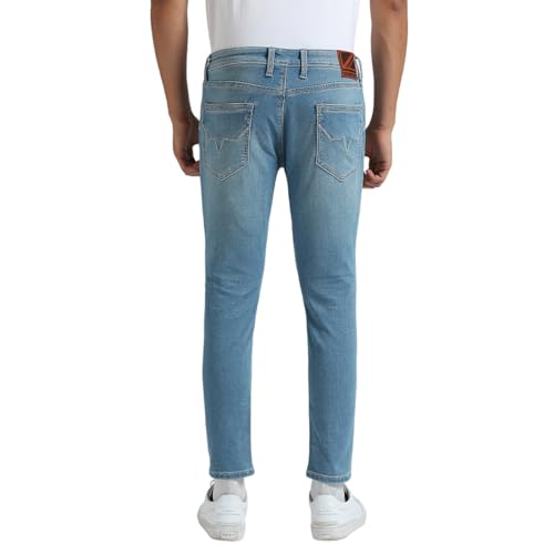 Image of Pepe Jeans Men's Straight Fit Jeans | Mid Rise | Chinox | Jeans for Man