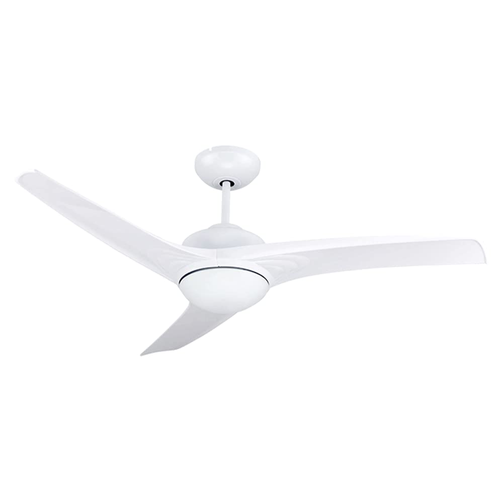 Bastilipo - VERA BLANCO 3 LED, Turbo efficient Comfort Air, Ventilador techo con mando a distancia, 60W, luz LED, 3 palas, 132 cm, BLANCO