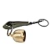 FILFEEL Solid Brass Bear Bell, Camping Accessories, Wind Bell, Separation Prevention, Emergency Whistle, Hiking Gear for Cycling, Fishing, Climbing, Hanging on Collar or Backpack (OD