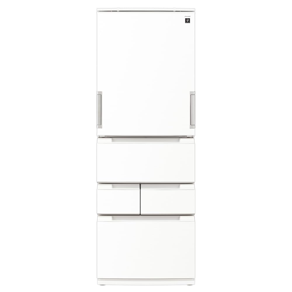 Amazon | シャープ 冷蔵庫 幅65.0cm 457L 奥行薄型 SJ-MW46P-W