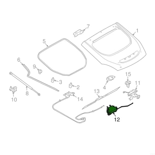 Loquet de coffre premium Nissan 370Z actionneur 90550-CD00A - 2