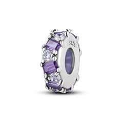 Purple zircon Stopper Charm