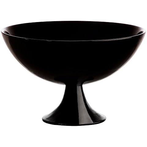 CRISTALICA Schale Obstschale Konfektschale Night Schwarz Glas 16,5 cm Cover