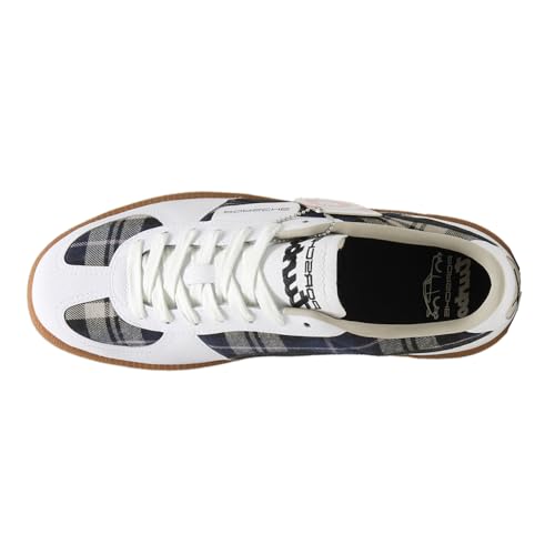 PUMA Mens Palermo Tartan X Porsche Legacy Lace Up Sneakers Shoes Casual - White4