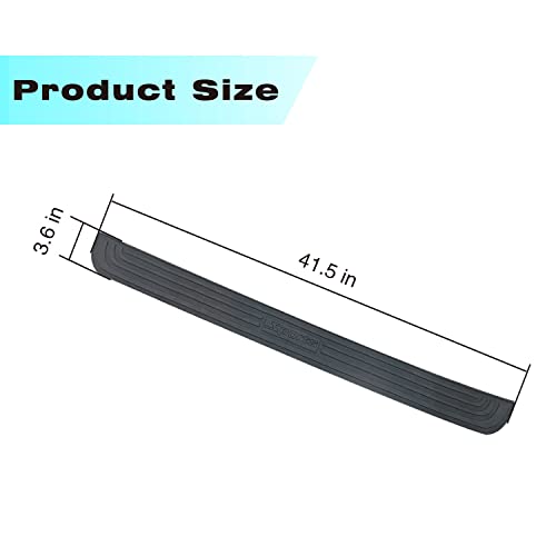 Miytsya Rear Bumper Protector Guard Trunk Rubber Protection Strip Rubber Scratch-Resistant Trunk Door Entry Guards Car Accessory For Suv/Cars, Universalfull With Full 3M Tape 41.5"*3.6" (Black) #TOP1
