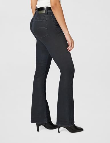 Miniatura 3 de G-Star Jeans 3301 Flare Para Mujer, Multicolor Rinsed Ink Blue Coated D21290-D842-H432 , 33w 34l