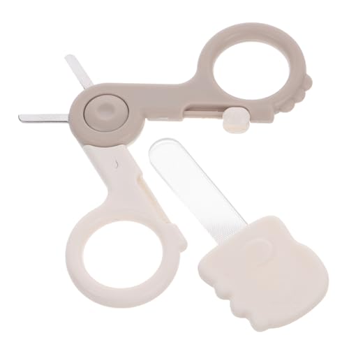 ifundom Baby Nail Care Kit Newborn Nail Scissor File Set Secure Comfortable Grip for Easy Nail Trimming