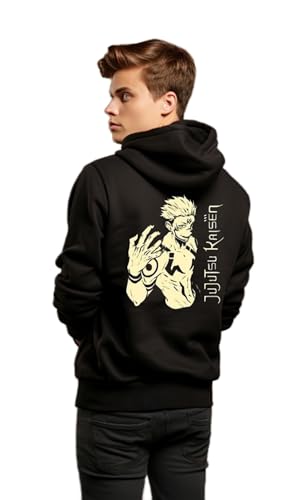 Image of Be Crazy Anime Printed Black Hoodie /Graphic Printed Hoodie /Hoodie for Men & Women /Warm Hoodie /Unisex Hoodie