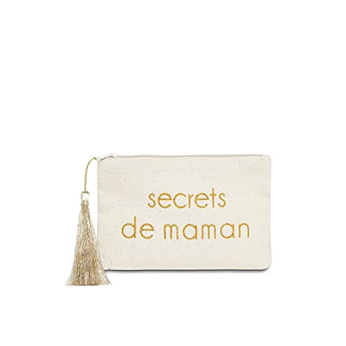 'Tasche Botschaft "Geheimnisse von Mom beige und gold - 17,5 x 11,5 x 1 cm Cover
