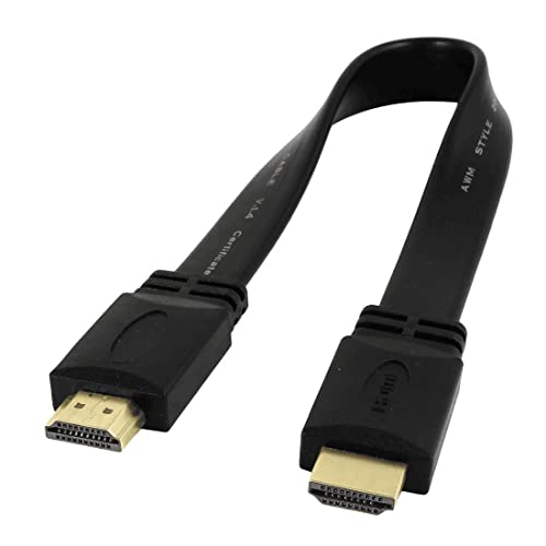 CABLEPELADO Câble HDMI plat, Ethernet, connecteurs plaqués or, 4K, plat, Audio, support multifonctionnel, HD, compatible avec PC, PS4, PS5, Xbox, Smart-TV,...