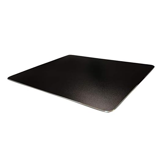 Metal Aluminum Mouse Pad for Economic ,Smooth Magic Ultra Thin Double Side Mouse Mat,Non-Slip Rubber Base Mousepad for Computer & PC and Office( Small Size 8.66×7.08 inches ,Black )