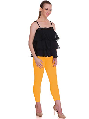 Image of Saundarya Calf Length Leggings for Women Sizes: Small Size (S /M) for 26-30 inches Waist, Regular Size (L /XL) for 30-36 inches Waist and Plus Size (2XL /3XL) for 36-40 inches Waist