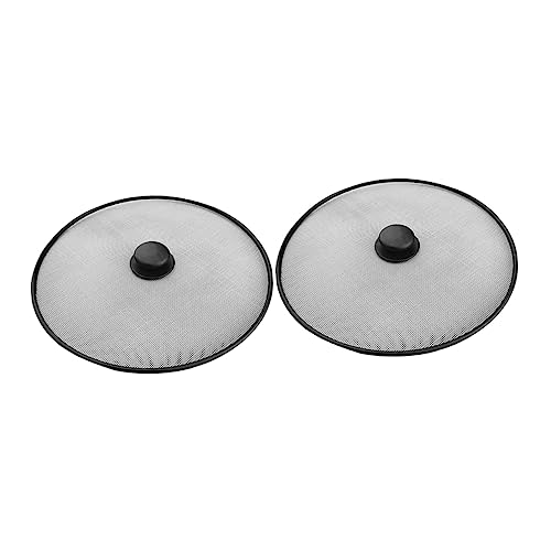 iplusmile 2 Piezas Cubierta Antisalpicaduras Inoxidable Olla de Cocina Protección contra Salpicaduras Accesorio de Cocina Práctico y Funcional