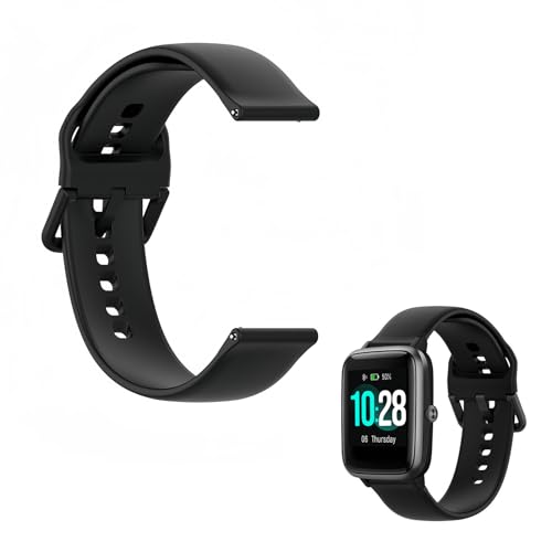 Joynine Correa de Reloj Inteligente 19 MM, Compatible con ID205/ID205l/Xiaomi/Haylou LS01/Willful IP68/Noise Colorfit Pro2 y Otras Series, Correa de Silicona (negro) Joynine Correa de Reloj Inteligente 19 MM, Compatible con ID205/ID205l/Xiaomi/Haylou LS01/Willful IP68/Noise Colorfit Pro2 y Otras Series, Correa de Silicona (negro)