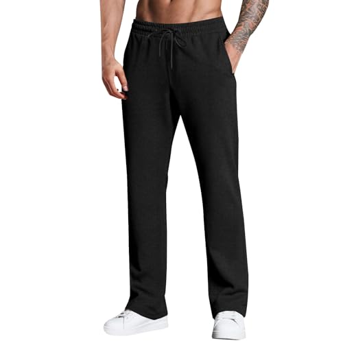 Pantalon sweat homme coupe ample en biais fini les vêtements trop serrés