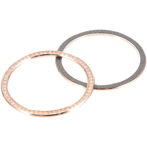 Aro protector antiarañazos y anillos de brillo creativo para recambio de reloj