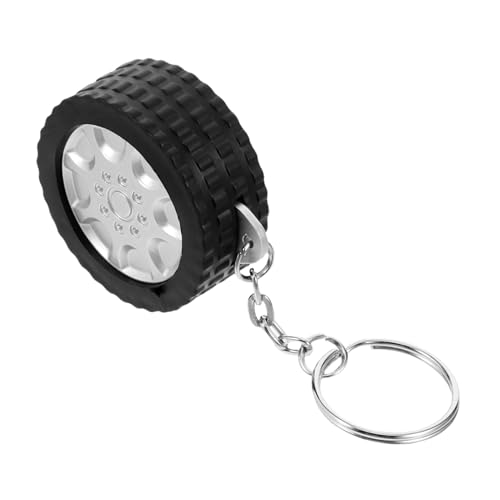 VILLCASE Mini Steel Tape Measure Keychain Heat Transfer Keyring for DIY Sewing Travel