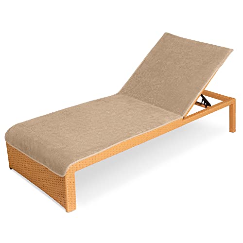 JEMIDI Toalla para Tumbona - Funda de Rizo para colchoneta de Hamaca Exterior de Playa Piscina jardín Camping - Apta para Lavadora - 75 x 200 cm