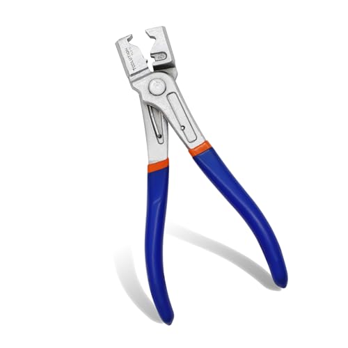 Pince pour Colliers Clic & Clic-R TOOLUTION – Poignée Bleue, Revêtement Électrolytique, Outil de Serrage pour VW, Audi, BMW, Mercedes, Volvo, Ford, Honda