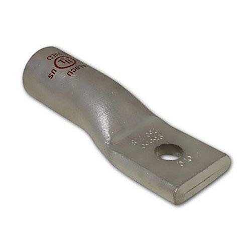 Image of Morris 93087 Long Barrel Compression Lug, Aluminum, 1 Hole, 750 MCM, 1 /2 Stud, 1.03-1.6 ID-OD, 6.12-inch Length
