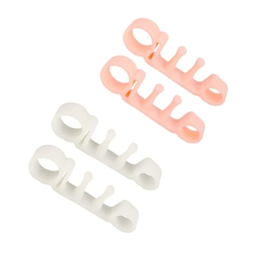 Anneome Toe Separation Pads 2 Pairs Snail Shape Toe Correctors Hallux Treatment Comfortable Material Washable
